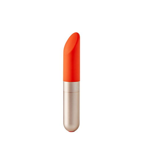 Buy the Amore 11-function Rechargeable Silicone Lipstick Bullet Vibrator in Orange - Love Not War